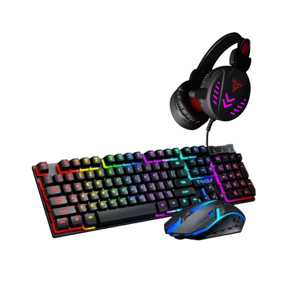Kit Gamer 4 en 1 con Iluminación LED y Audio Envolvente™