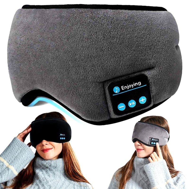 SleepTunes Pro™:Antifaz con Audífonos para Dormir