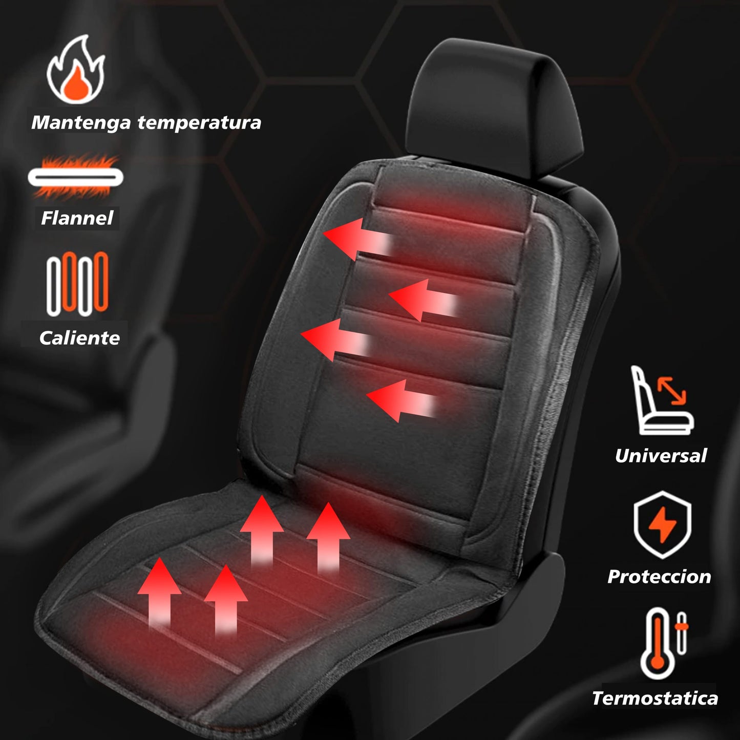 Funda Calefaccionable para Asiento de Auto™