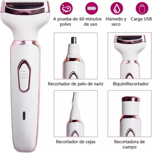 Depiladora Eléctrica 4 en 1 SilkBeauty™