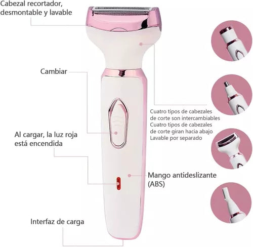 Depiladora Eléctrica 4 en 1 SilkBeauty™