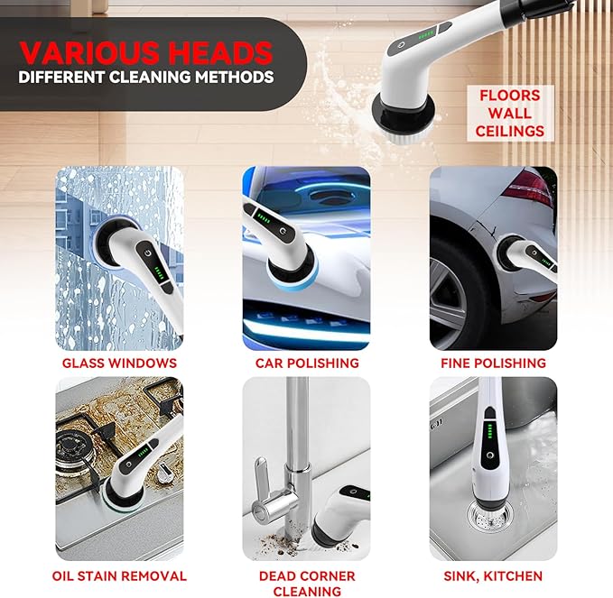 PowerBrush 7 en 1™ – Cepillo de Limpieza Eléctrico