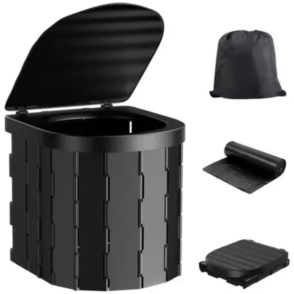 Baño Químico Portátil Plegable™ – Ideal para Camping, Viajes y Emergencias
